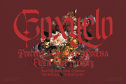 Emxage Aldsyb — Blackletter Font, a Blackletter Font by Enxyclo Studio (Thumbnail 17 of 18)