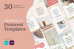 Abstract Pinterest Templates CANVA