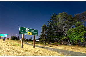 A Highway 101 freeway sign in the, a Transportation Photo by Leonid Andronov