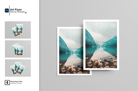 A4 / A5 Flyer Mockup, an Advertising Mockup by getproject