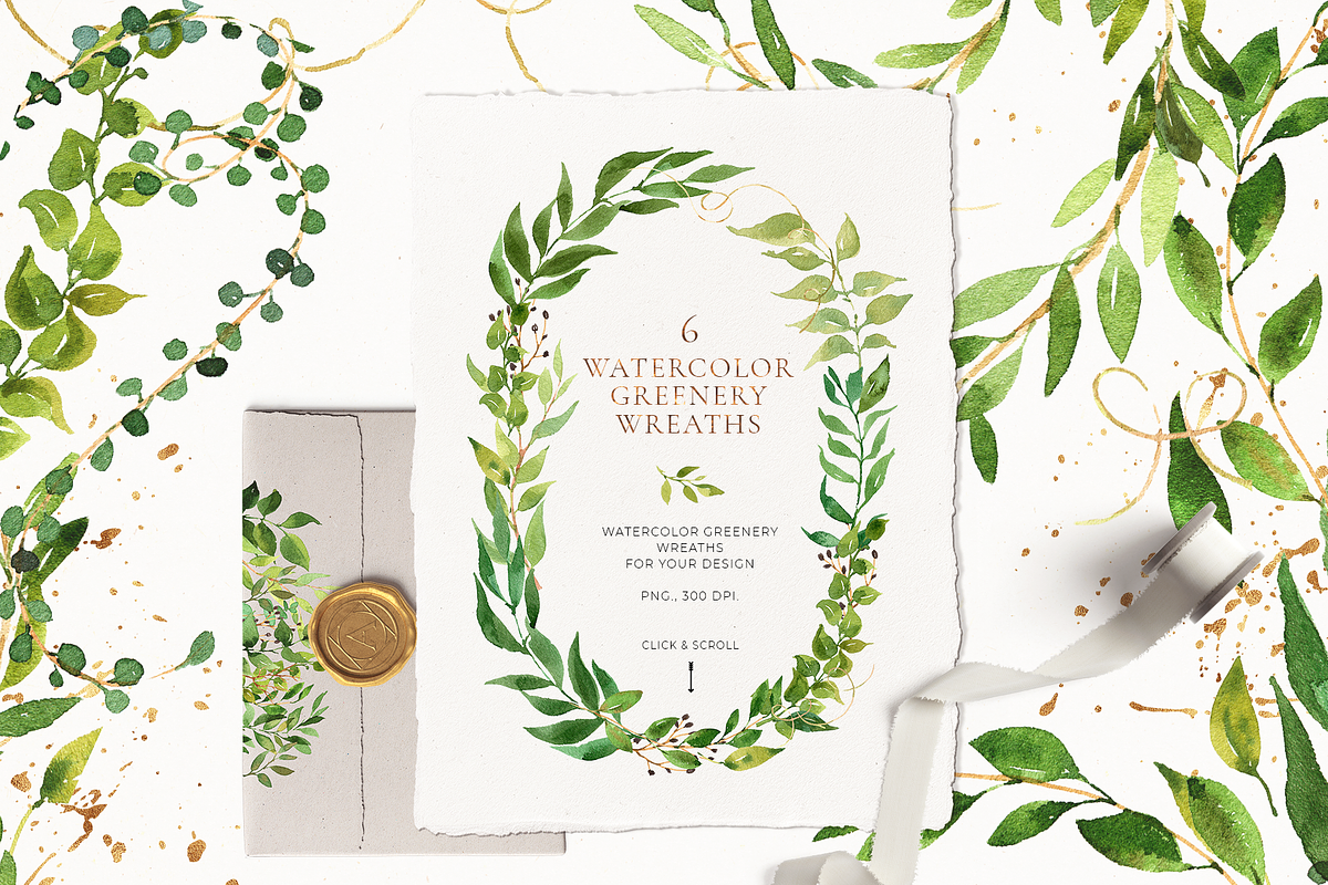 Greenery, foliage & climbing plants, an Illustration by Pamyatka Shop (Photo 5 of 6)