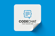 Code Chat Logo, a Branding & Logo Template by Logo Lab (Thumbnail 2 of 4)