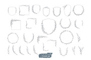 Floral wedding clipart set, a Decorative Illustration by JuDesign (Thumbnail 2 of 5)