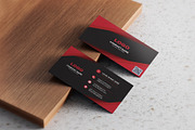 Red and black Business Card Template, a Business Card Template by Vitoria's Collection (Thumbnail 2 of 3)