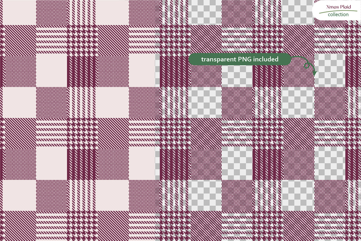 Xmas Plaid - Seamless Patterns, a Pattern Graphic by InaCorart (Photo 9 of 10)