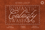 Celesty - Romantic Swash, a Script Font by Setara Langit CreativeStd (Thumbnail 1 of 12)