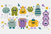 Cute Doodle Monsters, a Seasonal Illustration by Anna Studio (Thumbnail 8 of 11)
