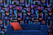 Blue Red Stones, a Wallpaper Graphic by MalyskaStudio (Thumbnail 6 of 11)
