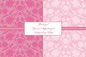 Pink Damask Pattern Bundle