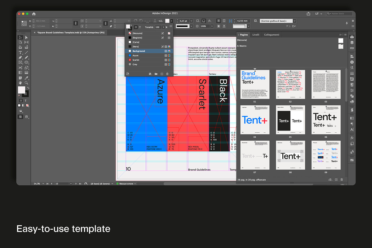 Square Brand Guideline Template, a Presentation Template by Fucina™ (Photo 6 of 11)