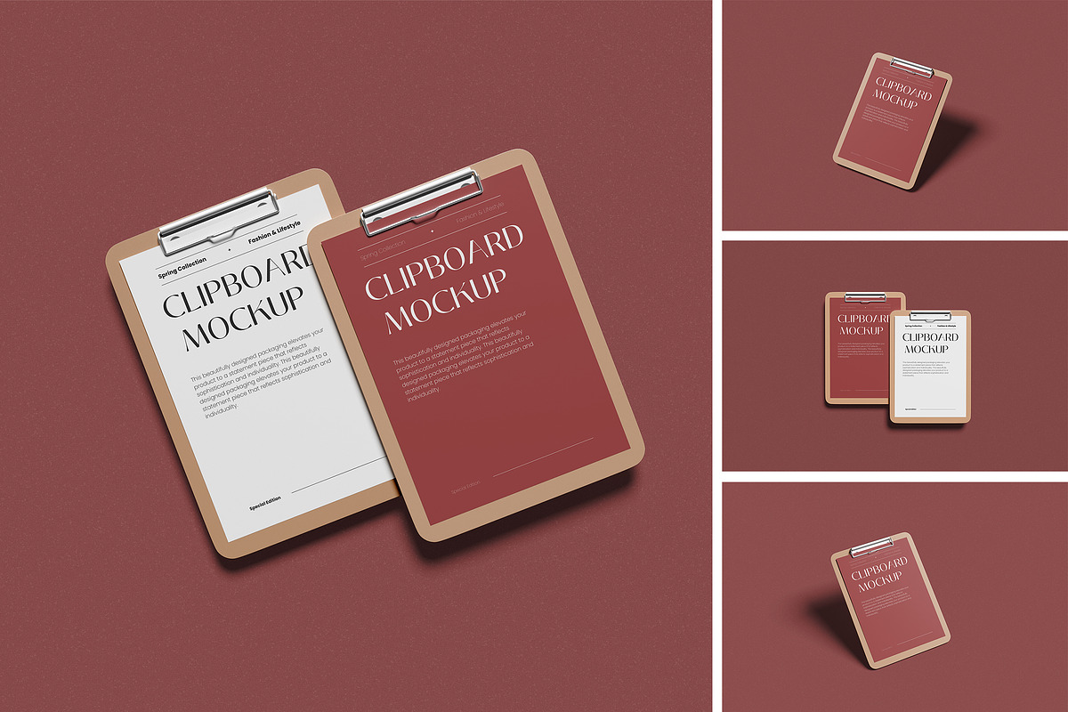 Clipboard Mockup, an Advertising Mockup by Pikachudesign (Photo 1 of 5)
