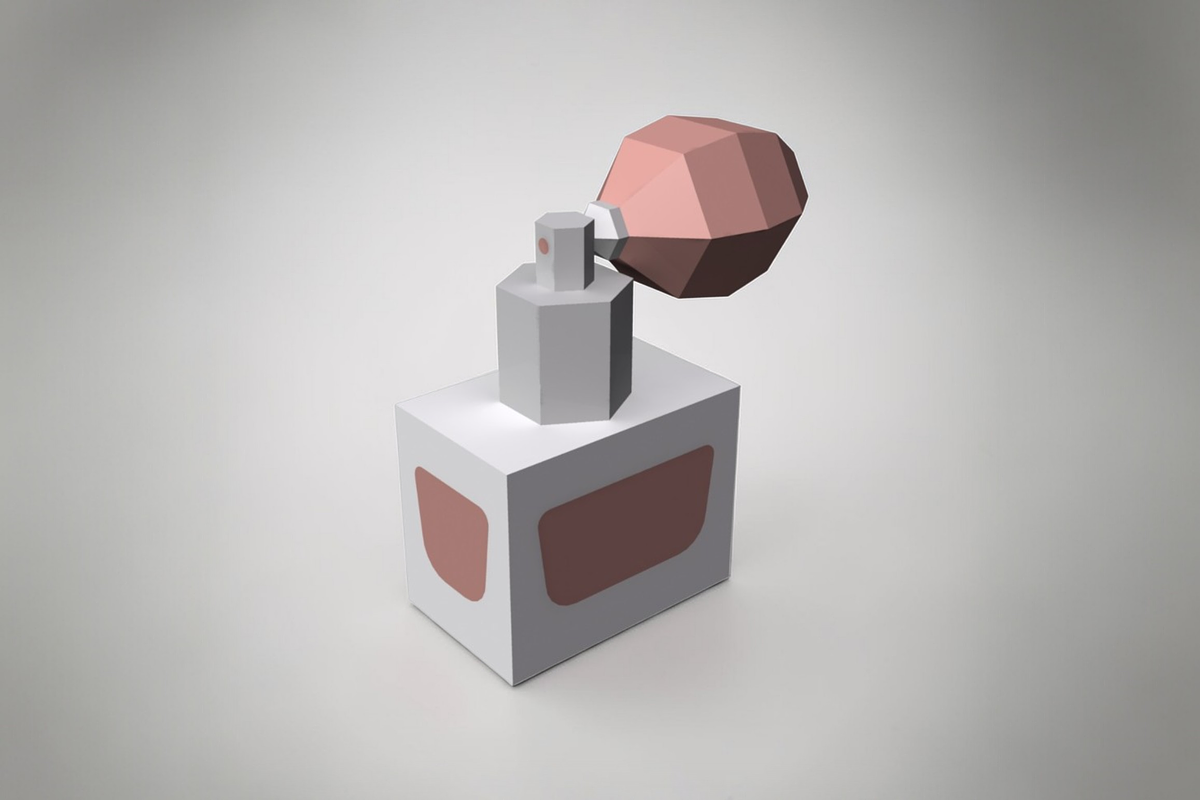 Perfume bottle favor - 3d papercraft, a Print Template by PAPER amaze (Photo 4 of 6)