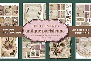 Antique Parisienne Junk Journal Kit