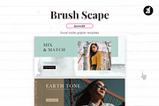 Brush scape social media graphic, a Social Media Template by Chanut is industries (Thumbnail 8 of 11)
