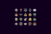 100 Pixel Icons, an Outline Icon by chewkotski (Thumbnail 6 of 6)