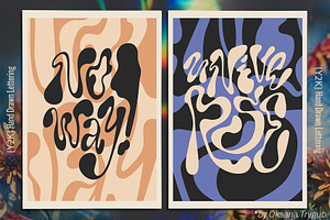 BUNDLE Y2K Lettering Liquid & Groovy