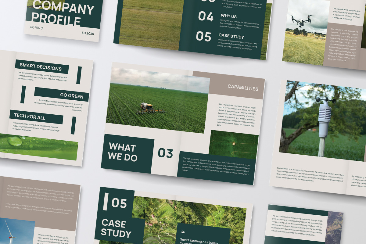 AI Agriculture Smart Farm Brochure, a Brochure Template by productype1 (Photo 4 of 6)