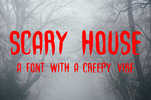 Scary House | a creepy font