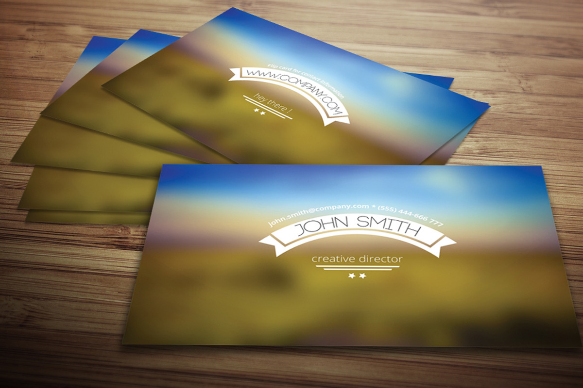 Blurred Business Card, a Business Card Template by Crazyleaf (Photo 1 of 4)