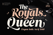 The Royals Queen, a Serif Font by saemoon creative (Thumbnail 1 of 15)