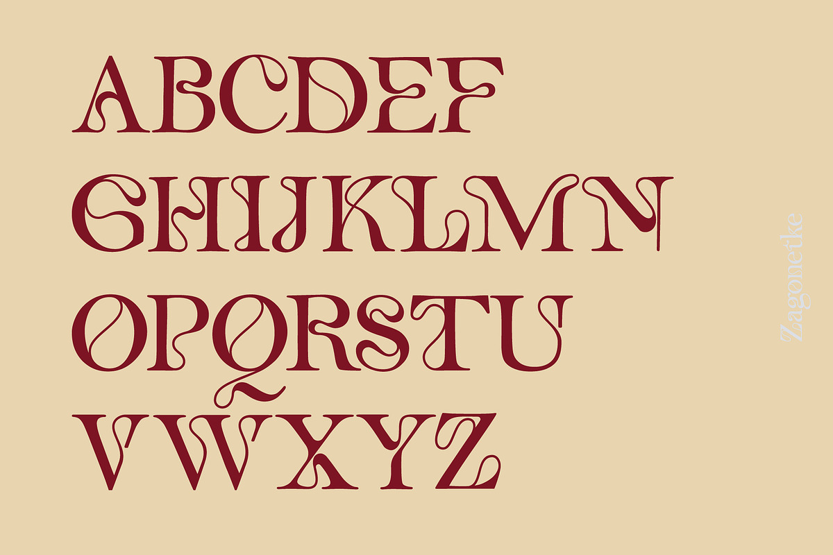 ZAGONETKE - UNIQUE DISPLAY FONT, a Sans Serif Font by NendesKombet Studio (Photo 6 of 11)