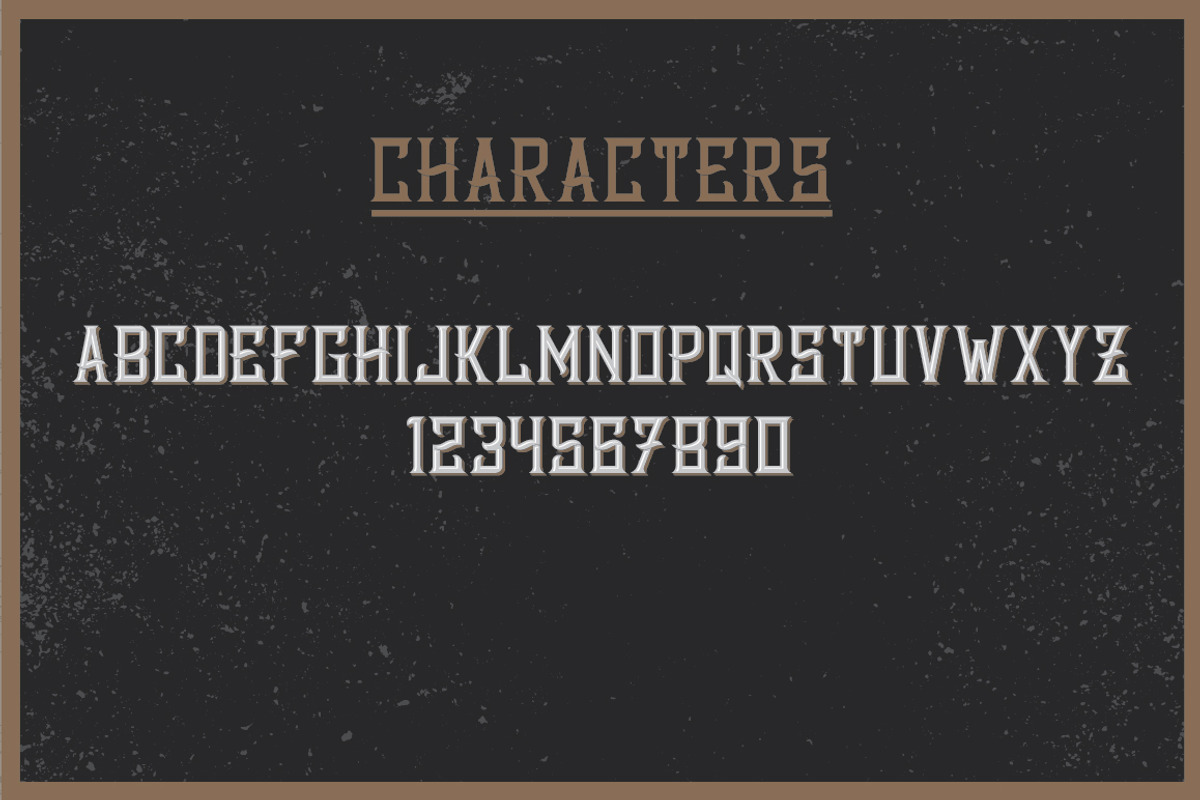 Bourbon Label typeface preview 2