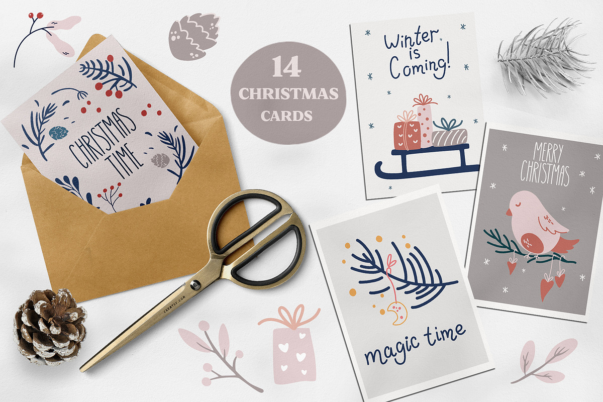 Cozy Christmas Cards & Patterns, an Object Graphic by PawLoveArt (Photo 6 of 14)