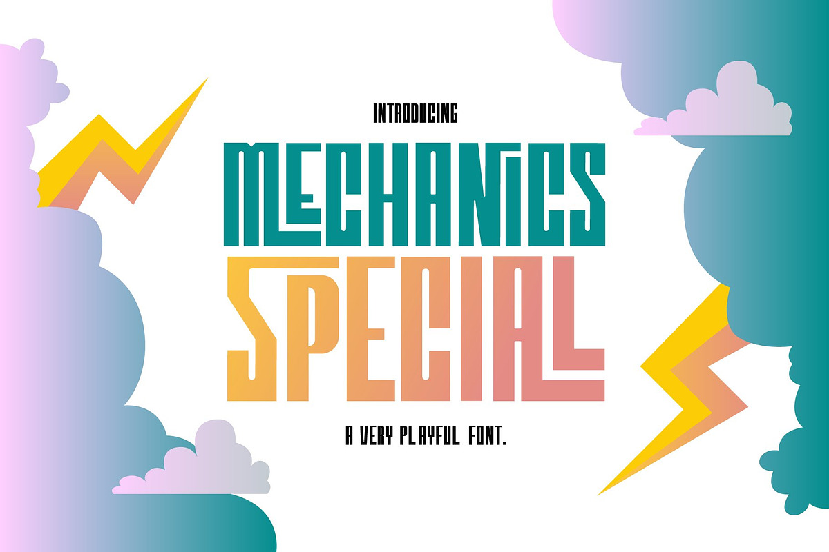 Mechanics Special Display Font, a Sans Serif Font by Holt510 (Photo 1 of 11)