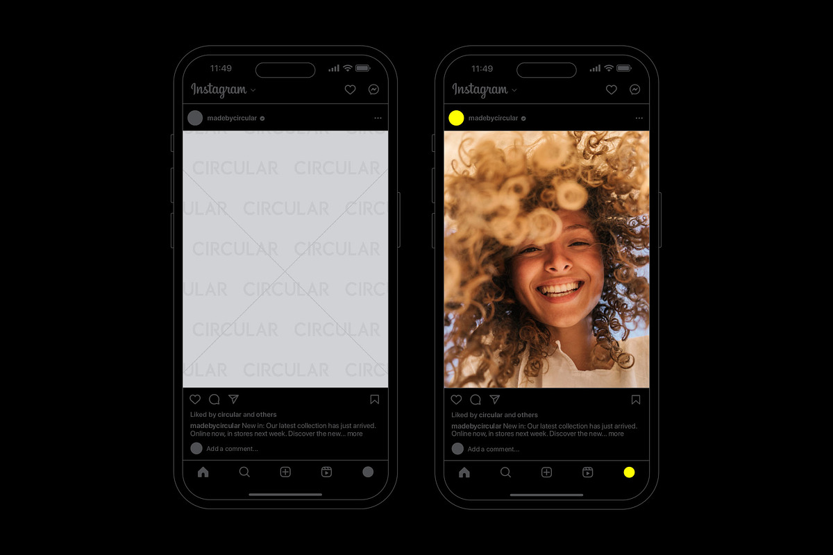 FRAMES / Instagram Vector Mockup Kit, a Social Media Template by Circular (Photo 16 of 20)