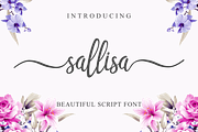 Sallisa | Script Font, a Script Font by Pandanwangi (Thumbnail 1 of 10)