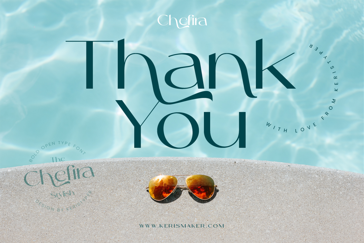 Chefira, a Sans Serif Font by kerismaker (Photo 12 of 12)