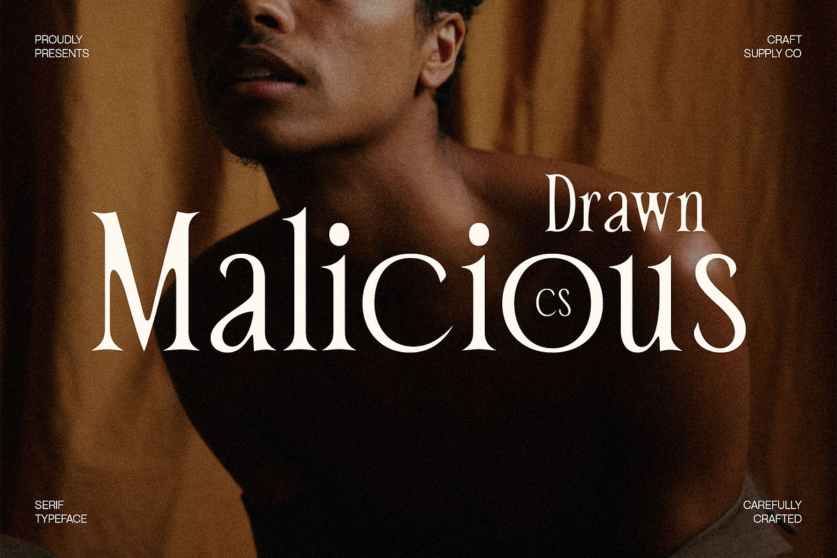 CS Malicious Drawn, a Serif Font by Craft Supply Co. (Photo 1 of 8)