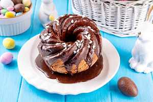 Easter chocolate Bundt Cake, a Food & Drink Photo by Rimma