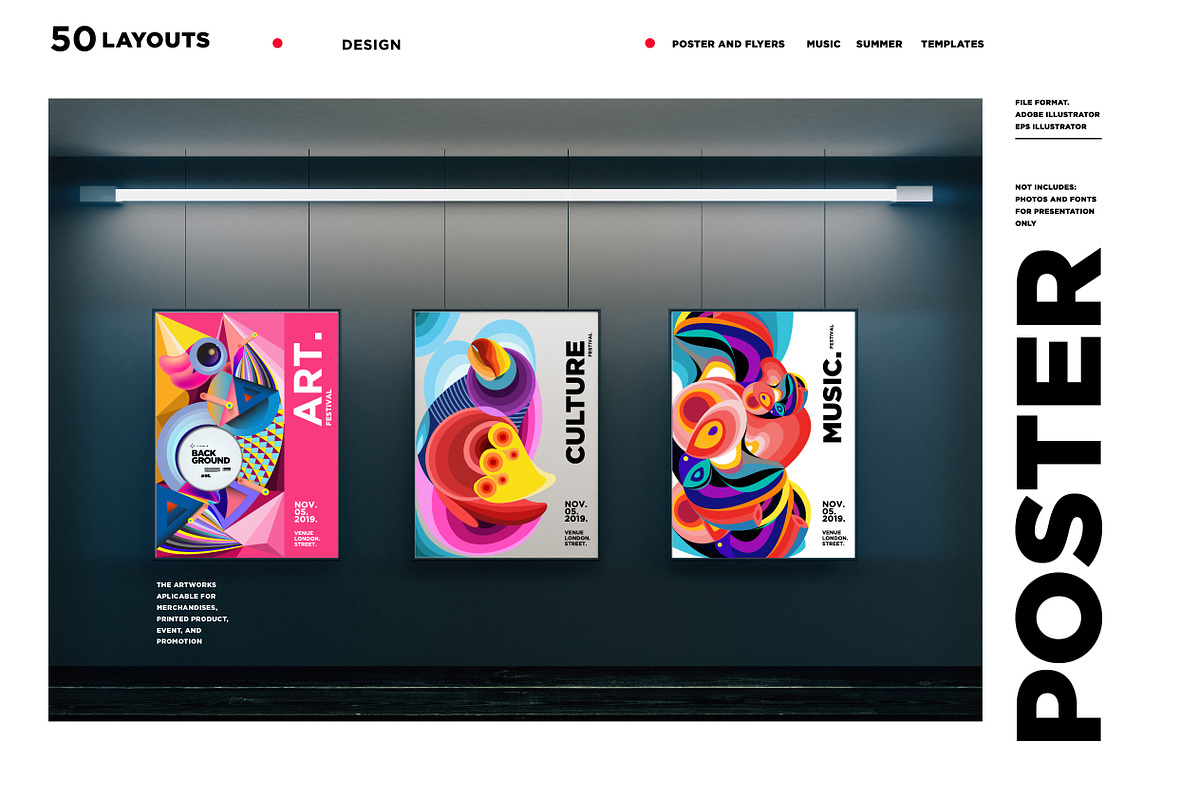50 Colorfful Abstract Background, a Decorative Illustration by singpentinkhappy (Photo 3 of 8)