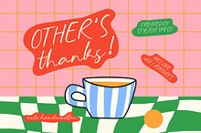 Other Thanks Cute Handwritten