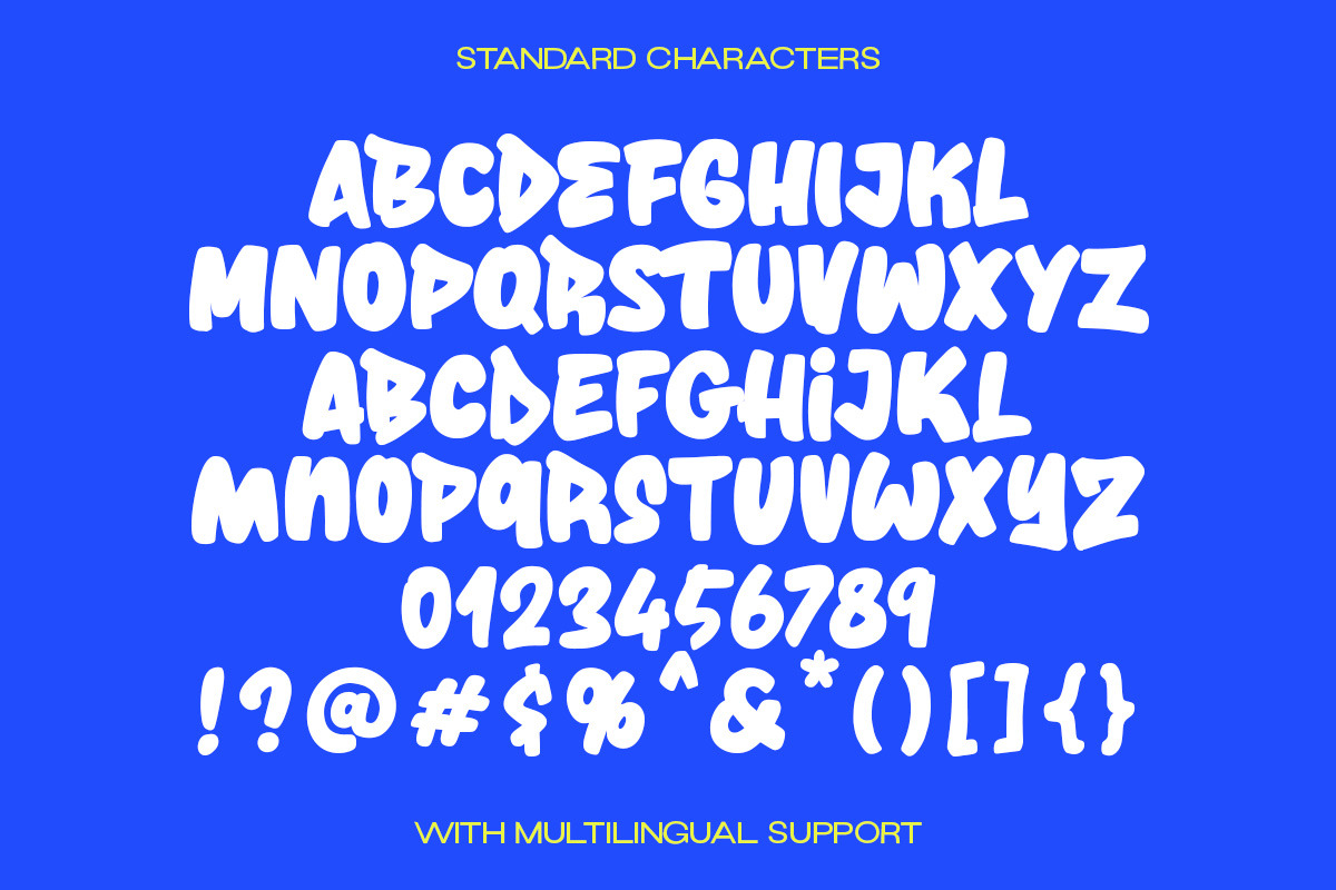 The Big Drop Graffiti Font, a Handwritten Font by Letterhend Studio (Photo 7 of 11)