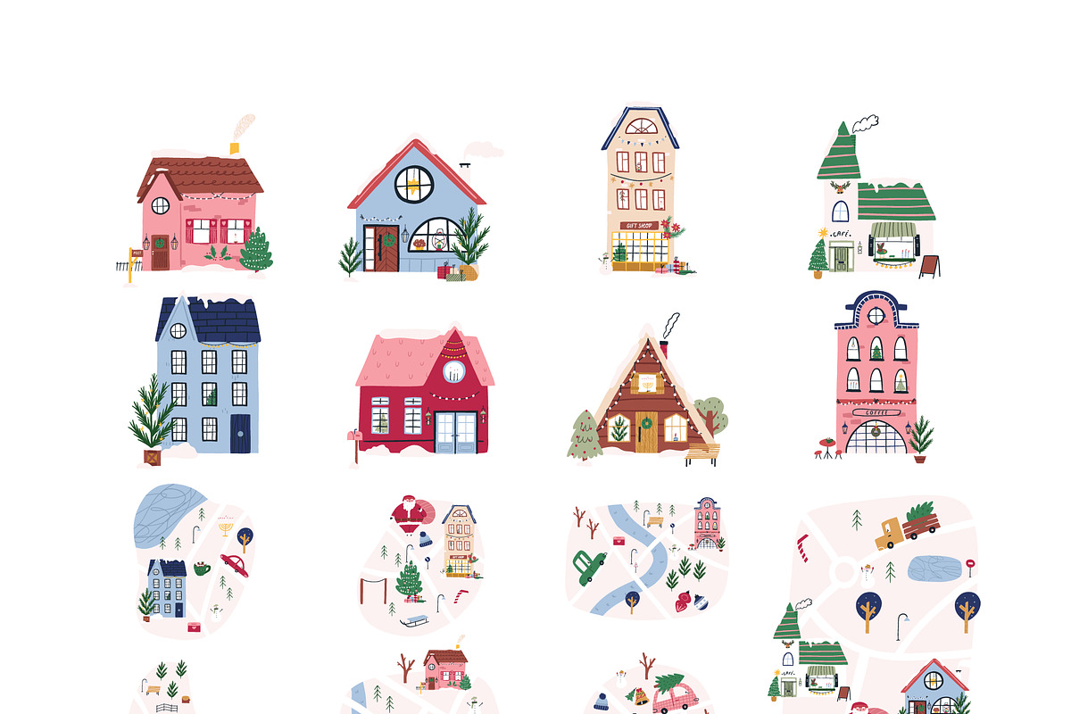 Four seasons BUNDLE - vector clipart, an Illustration by Valerie (Photo 15 of 17)