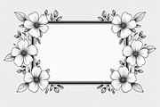 Elegant Floral Frame Bundle, an Illustration by Creativeshirt (Thumbnail 7 of 7)