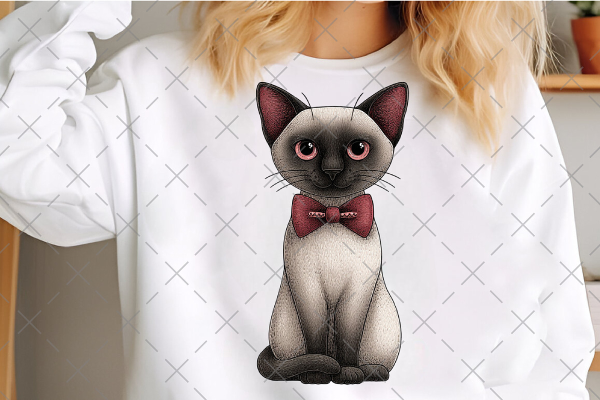 Whimsical Cat PNG, an Illustration by Craft Nest (Photo 3 of 6)