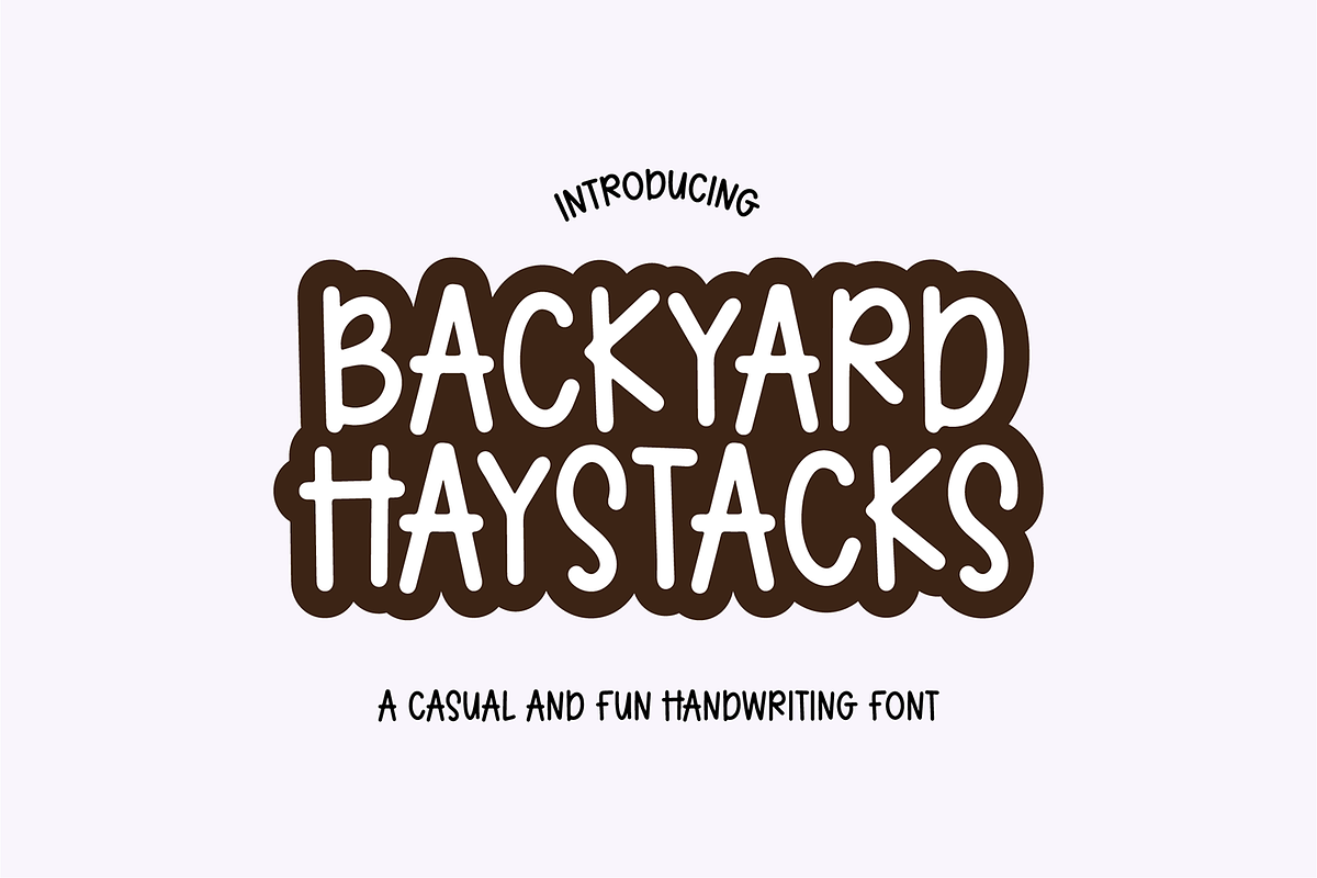 BACKYARD HAYSTACKS Quirky Handwritin, a Handwritten Font by Blush Font Co. (Photo 1 of 5)
