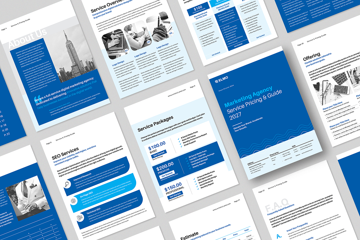 Service & Pricing Guide | Canva, a Brochure Template by ArtisticLand (Photo 2 of 11)