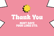 50% Mint Dayz Retro Rounded Display, a Sans Serif Font by Four Lines Std. (Thumbnail 10 of 11)