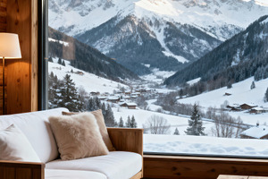 Luxury Alpine Chalet Living Room, an Architecture Photo by Virgo Studio