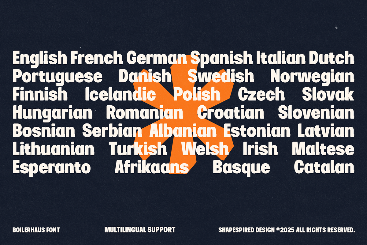 Boilerhaus - Hybrid Geometric Sans, a Sans Serif Font by Shapespired Design (Photo 13 of 13)
