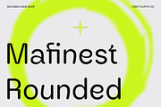 Mafinest Rounded, a Sans Serif Font by Craft Supply Co. (Thumbnail 1 of 8)
