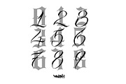 Tattoo Numbers  For Procreate, a Brush Add-On by Torus1 (Thumbnail 4 of 6)