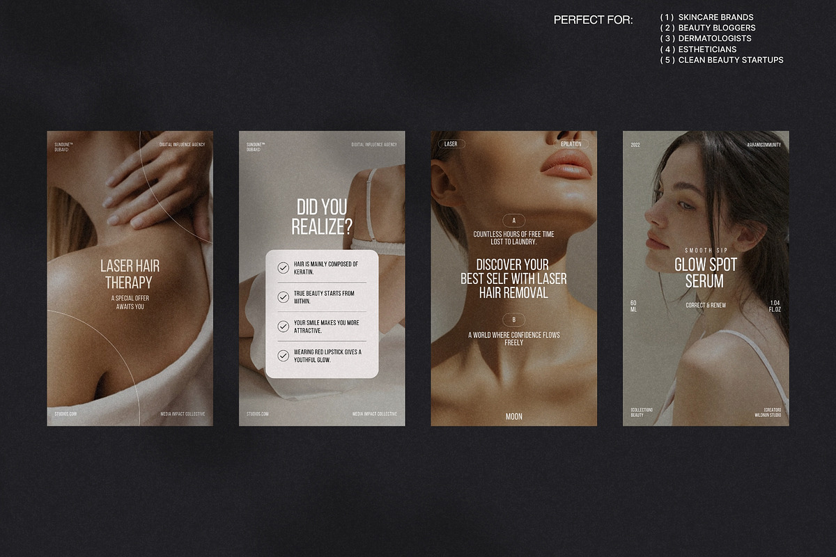 Modern Skincare Story and Post Set preview 2