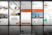 FitSpark - Workout Mobile App UI Kit, an UI Kit Template by Semusim Visual (Thumbnail 5 of 8)