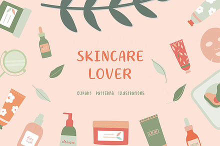 Skincare Lover Clipart Collection