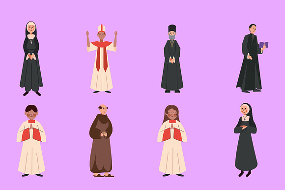 Catholic Characters Set preview 2